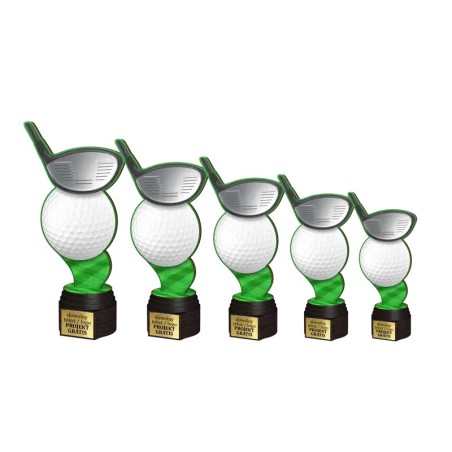 Drewniana statuetka ACTCW Golf zawody golfowe