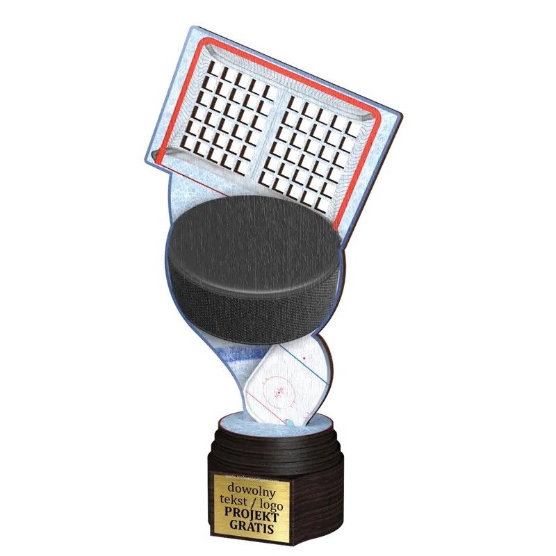 Drewniana statuetka ACTCW Hokej zawody hokejowe