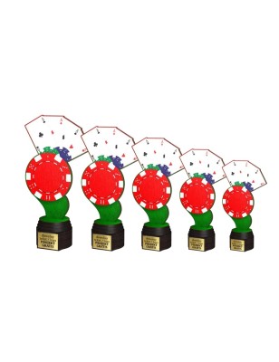 Drewniana statuetka poker gry karciane