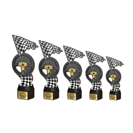Drewniana statuetka wyścigi motosport