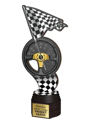 Drewniana statuetka wyścigi motosport
