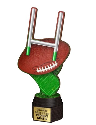 Drewniana statuetka ACTCW Futbol amerykański