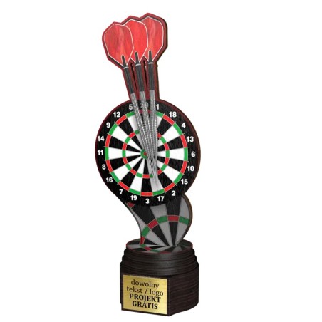 Drewniana statuetka ACTCW zawody w rzutki Dart