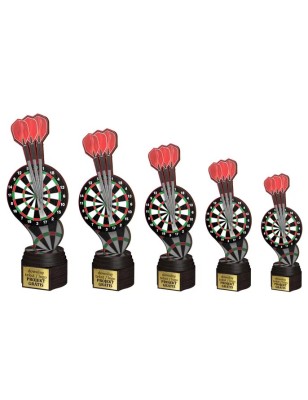 Drewniana statuetka ACTCW zawody w rzutki Dart