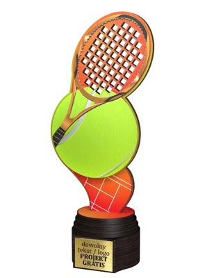 Drewniana statuetka ACTCW tenis ziemny mistrz kortu