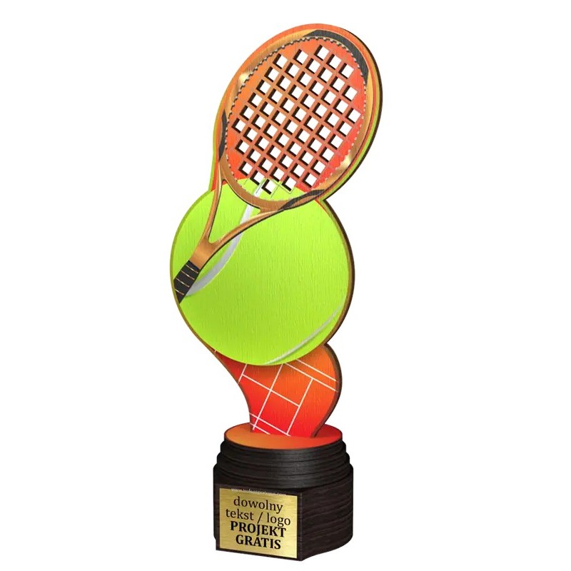 Drewniana statuetka ACTCW tenis ziemny mistrz kortu Drewniana statuetka ACTCW tenis ziemny mistrz kortu