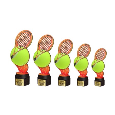 Drewniana statuetka ACTCW tenis ziemny mistrz kortu