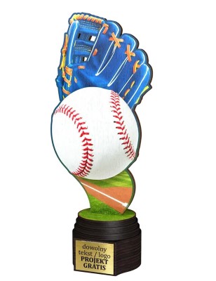 Drewniana statuetka ACTCW Baseball dla najlepszego gracza