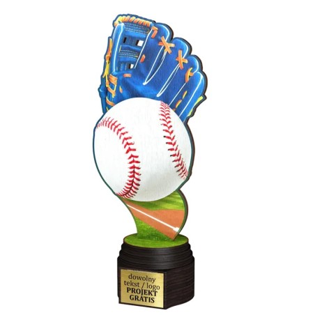 Drewniana statuetka ACTCW Baseball dla najlepszego gracza