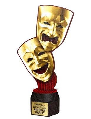 Drewniana statuetka ACTCW teatr sztuka maski