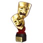 Drewniana statuetka ACTCW teatr sztuka maski