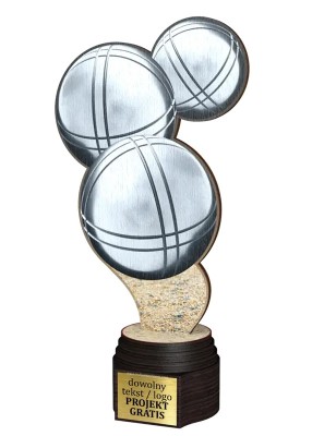 Drewniana statuetka ACTCW pétanque bule