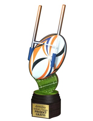 Drewniana statuetka ACTCW futbol amerykański