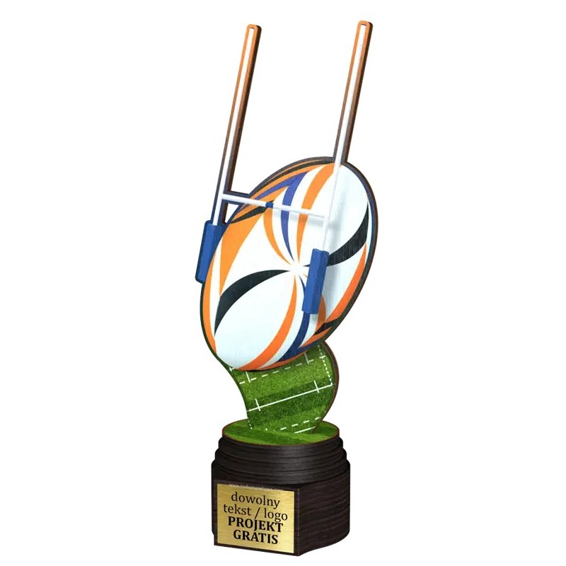 Drewniana statuetka ACTCW rugby