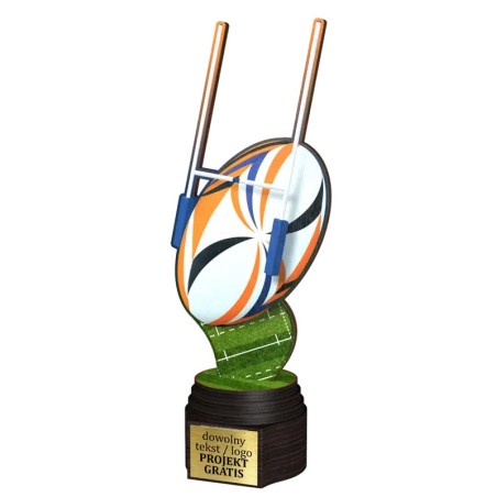 Drewniana statuetka ACTCW futbol amerykański