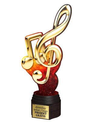 Drewniana statuetka ACTCW Muzyka szkoła muzyczna pamiątka