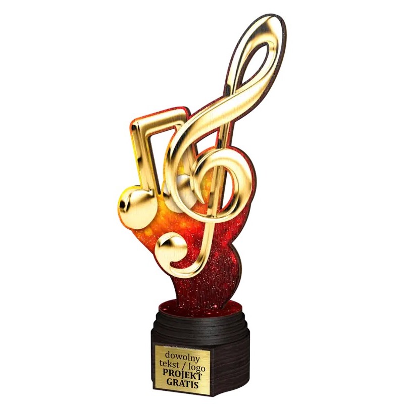 Drewniana statuetka ACTCW Muzyka szkoła muzyczna pamiątka Drewniana statuetka ACTCW Muzyka szkoła muzyczna pamiątka