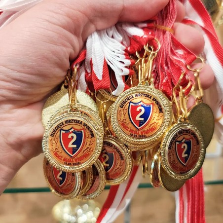 Super medal uniwersalny 3,2cm dla dzieci z nadrukiem kolorowym