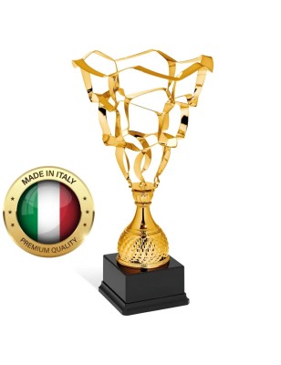 Złoty puchar ażurowy 96060 – rzeźbione trofeum premium
