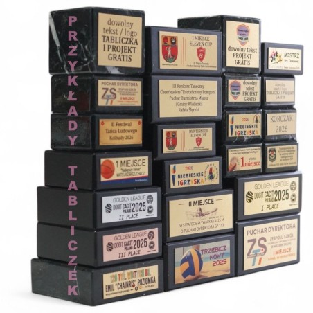 Puchar sportowy 8485 z emblematem 25 mm