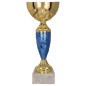 9058 – dekoracyjny puchar w złoto-niebieskim stylu