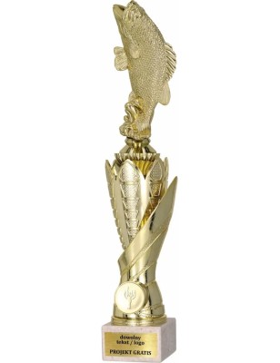 Zestaw pucharów S630 z figurką Wędkarstwo 39-36-33 cm F51