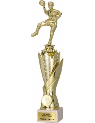 Zestaw pucharów S630 z figurką PIŁKA RĘCZNA 38-35-32 cm F63