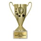 Puchar sportowy 9039 w kolorach podium z gwiazdami