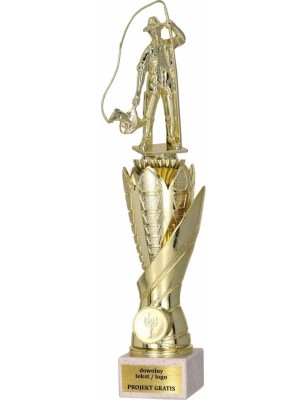 Zestaw pucharów S630 z figurką WĘDKARSTWO 38-35-32 cm F192