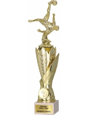 Zestaw pucharów S630 z figurką PIŁKA NOŻNA 37-34-31 cm F230