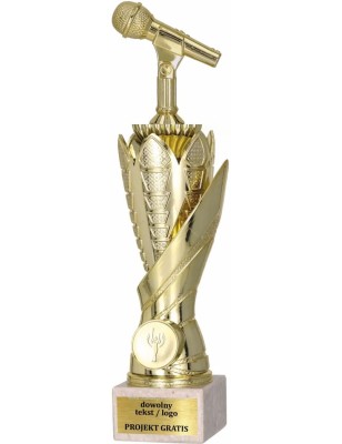 Zestaw pucharów S630 z figurką MUZYKA 31-28-25 cm F174