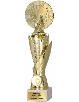 Zestaw pucharów S630 z figurką GRY KARCIANE 33-30-27 cm F236