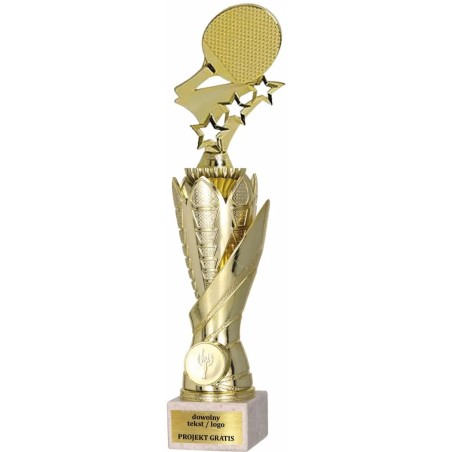 Zestaw pucharów S630 z figurką TENIS STOŁOWY 35-32-29 cm F277