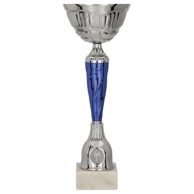 9258 – wystawowy puchar w srebrno-niebieskiej kolorystyce