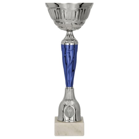 9258 – dekoracyjny puchar w srebrno-niebieskiej odsłonie
