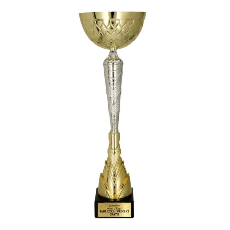 9298 – zdobiony puchar w złoto-srebrnej odsłonie
