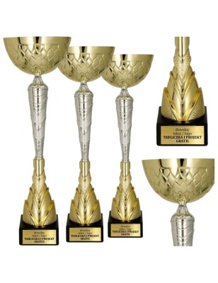 9298 – zdobiony puchar w złoto-srebrnej odsłonie