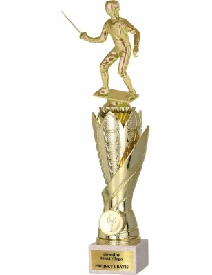 Zestaw pucharów S630 z figurką SZERMIERKA 37-34-31 cm A87