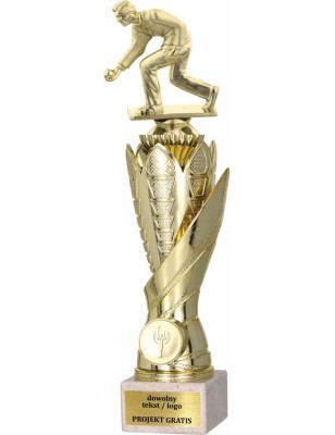 Zestaw pucharów S630 z figurką PETANQUE Petanka 33-30-27 cm A88