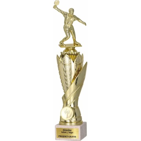 Zestaw pucharów S630 z figurką TENIS STOŁOWY 36-33-30 cm A129