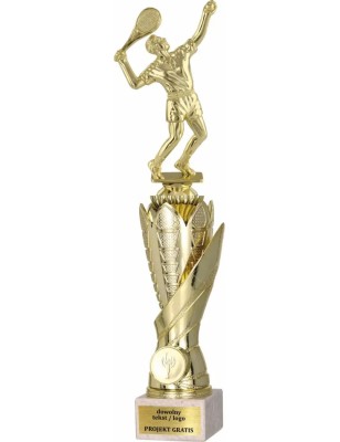 Zestaw pucharów S630 z figurką TENIS ZIEMNY Mężczyzn 40-37-34 cm A133
