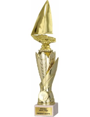 Puchar S630 z figurką ŻEGLARSTWO A138