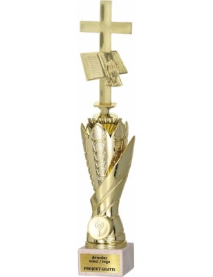 Zestaw pucharów S630 z figurką RELIGIA 40-37-34 cm A139