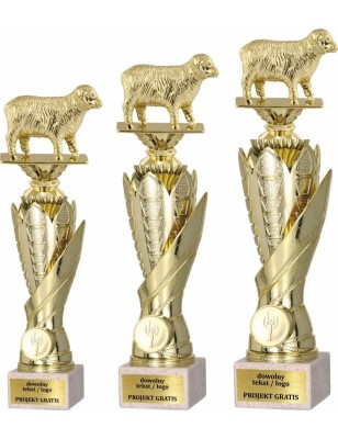 Zestaw pucharów S630 z figurką HODOWLA ZWIERZĄT Owca 33-30-27 cm A147