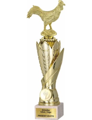 Zestaw pucharów S630 z figurką HODOWLA ZWIERZĄT Kogut 34-31-28 cm A150