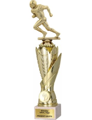 Zestaw pucharów S630 z figurką RUGBY 36-33-30 cm A268