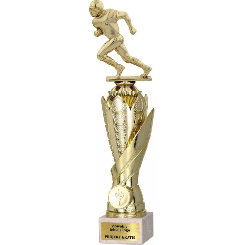 Puchar S630 z figurką RUGBY A268 Puchar S630 z figurką RUGBY A268