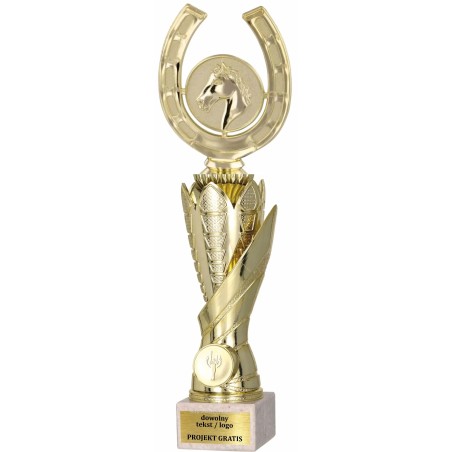Zestaw pucharów S630 z figurką JEŹDZIECTWO 36-33-30 cm A63