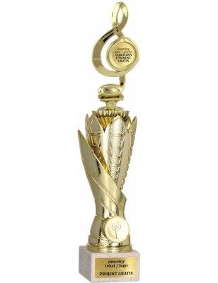 Zestaw pucharów S630 z figurką MUZYKA 37-34-31 cm A78