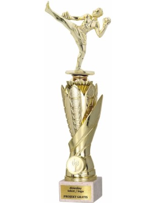 Zestaw pucharów S630 z figurką KICKBOXING 37-34-31 cm A262
